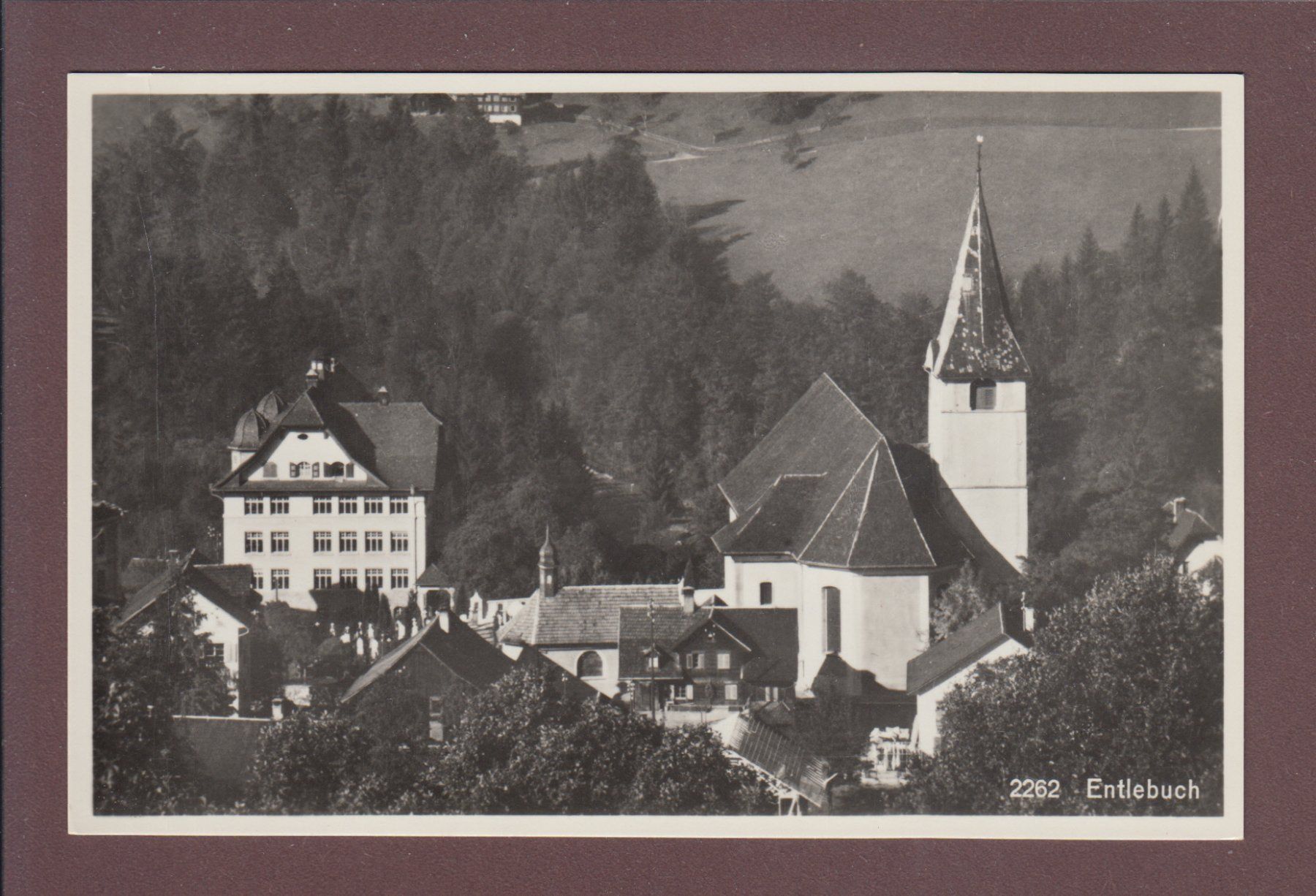 Ansichtskarten: ENTLEBUCH - Kirche – Gebraucht aus Pully von nicecards