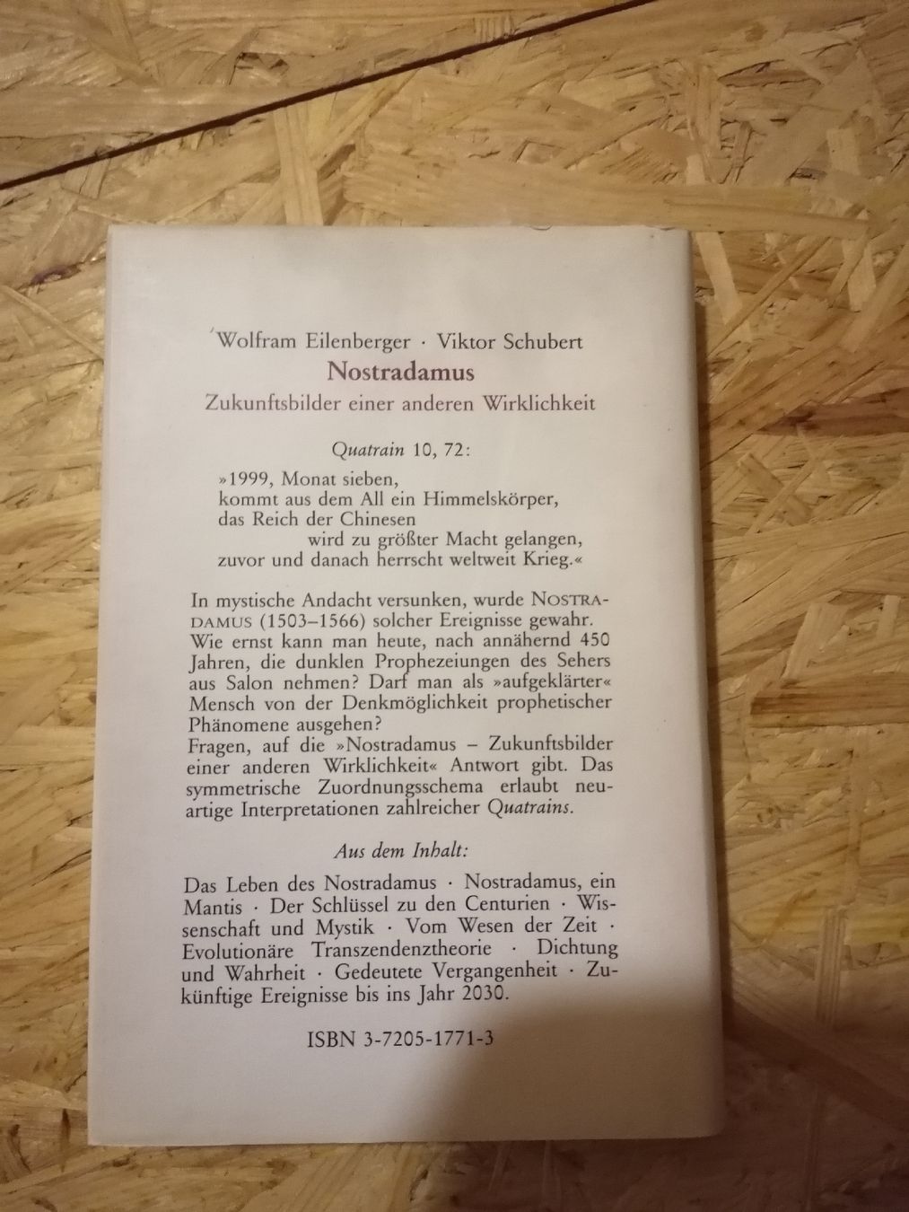 Libri: Nostradamus. Zukunftsbilder.  – Usato da Wahlen b. Laufen venduto da Aweiss 1