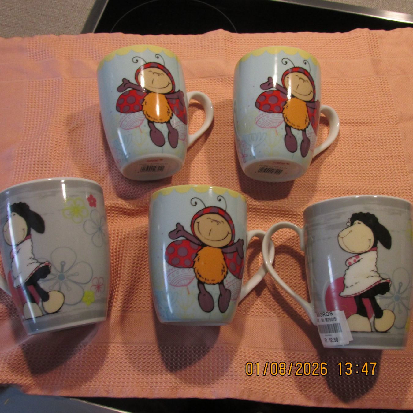 Tassen: Tassen Set 5 stück neu gem. bilder – Neu (gemäss Beschreibung) aus Galgenen von Forflowers 1
