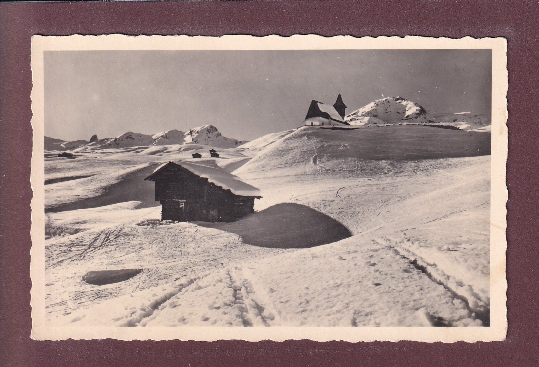 Cartoline postali: DAVOS - Kirchlein – Usato da Pully venduto da nicecards