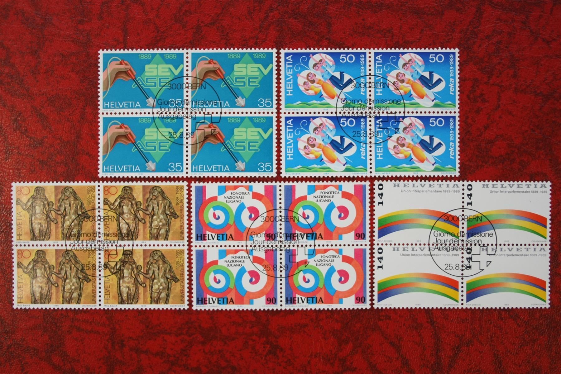 Tous les timbres: 1989: 777 - 781 Et. mit Gummi – Neuf (Voir description) à Deitingen par Lglobi