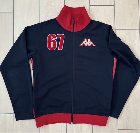Veste de survêtement Kappa bleu et rouge taille S