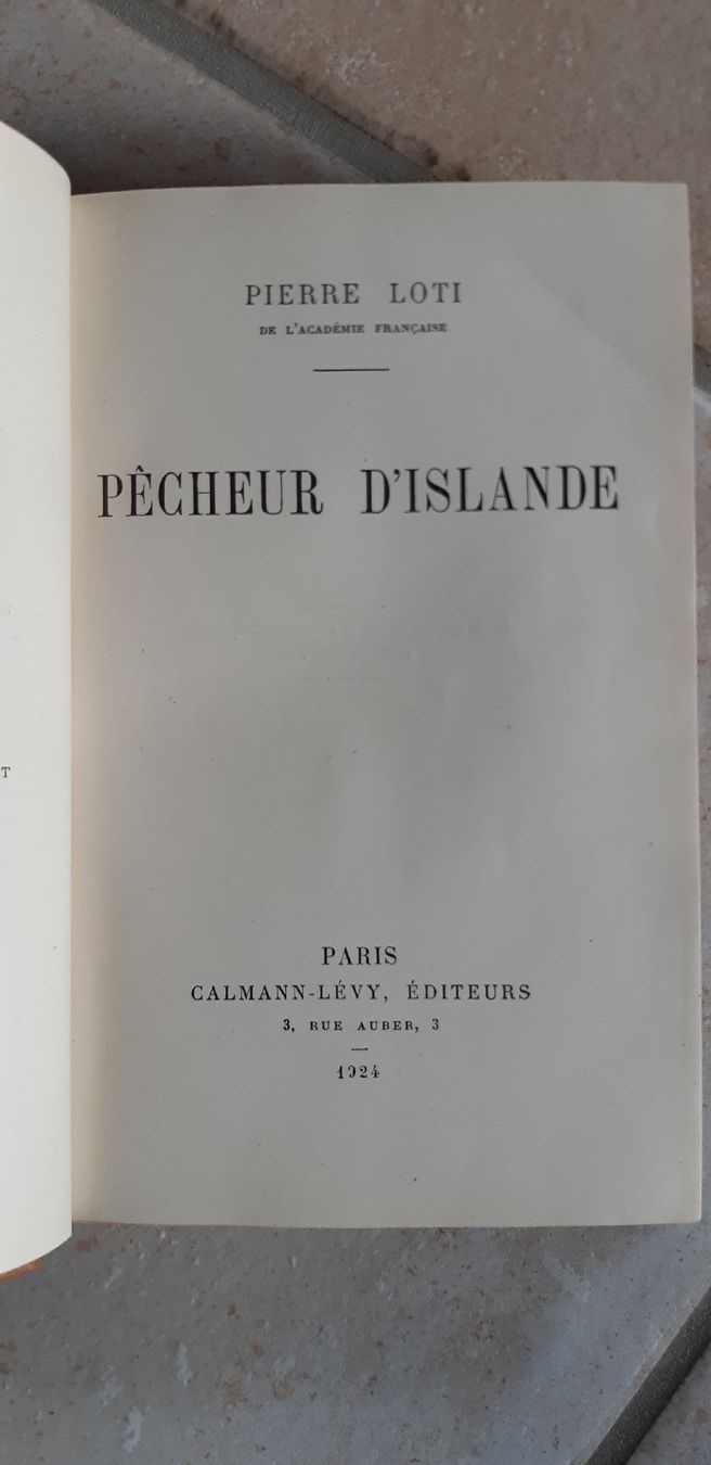 Libri: Pêcheur d'Islande édition 1924 – Usato da Boveresse venduto da evn_bjb5 2
