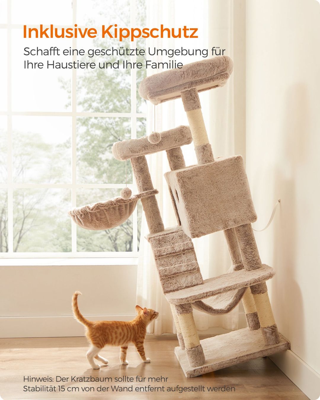 Tiragraffi: Kratzbaum Katzenbaum Weicher Bezug STYLO – Nuovo (secondo la descrizione) da Lachen SZ venduto da MAMORU-MOEBEL 6