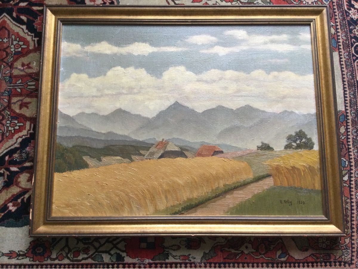 Tele & Cornici: Une huile sur toile Paysage – Usato da Buttes venduto da ButtA15 6