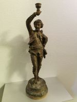 Antiker Kerzenständer Stierkämpfer aus Bronze, Top!