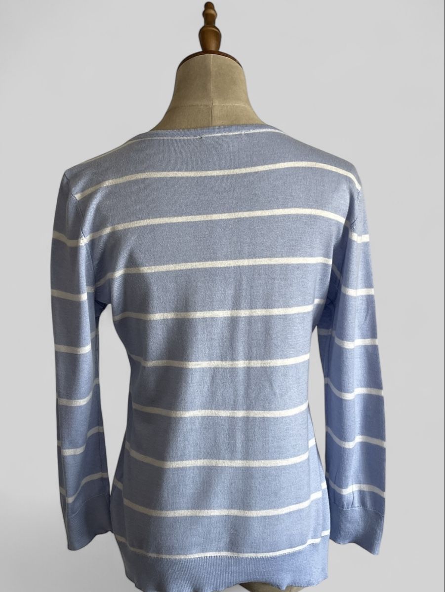 Tommy Hilfiger Maglioni & Felpe: Tommy Hilfiger Damenpullover gestreift Hellblau Gr. M – Usato da Zürich venduto da Recode.Fashion 2