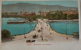 ZÜRICH - Quaibrücke und Uetliberg