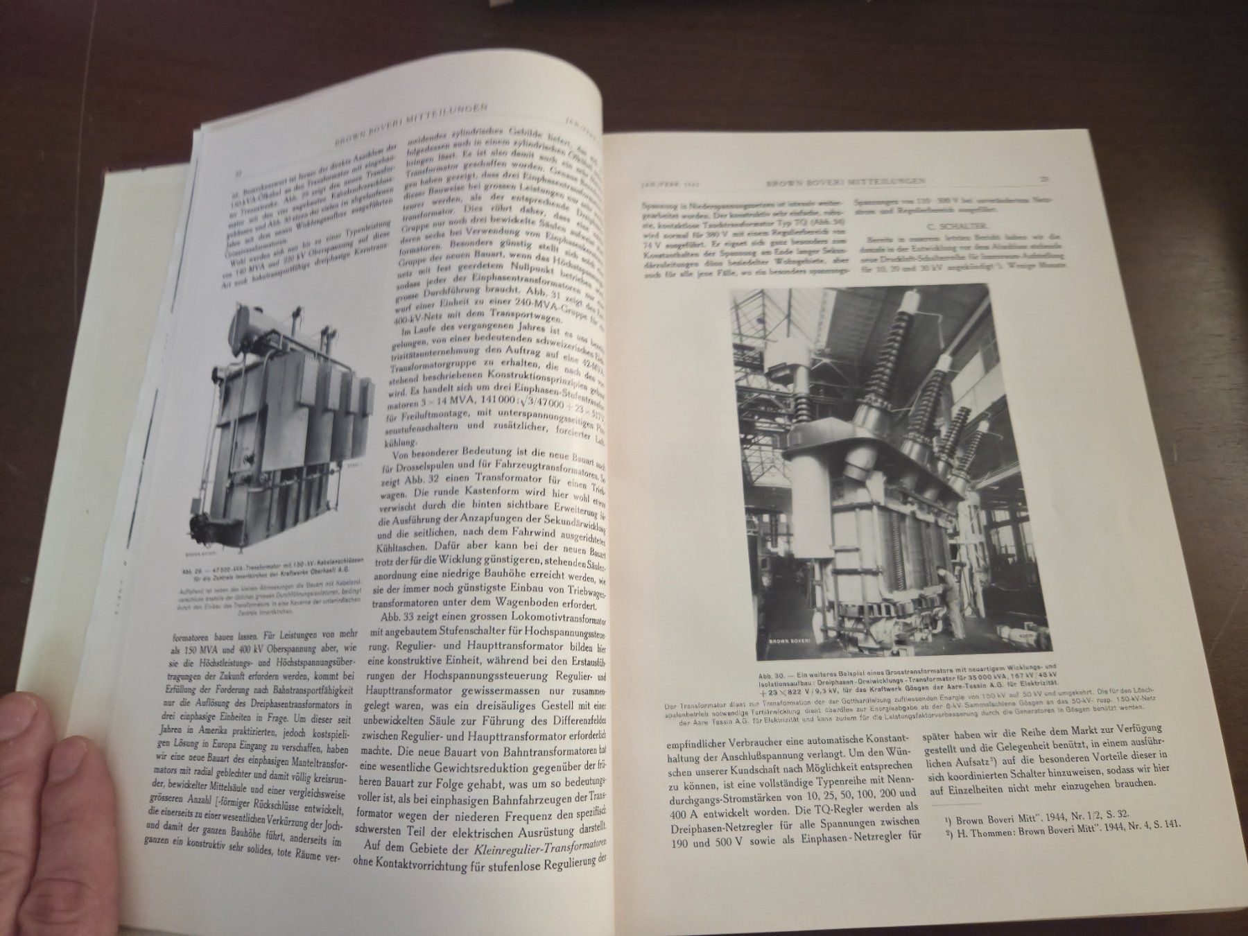 Livres: BBC Brown Boveri Mitteilungen 1945 Eisenbahn Technik – D'occasion à Aldesago par lusuardi 7