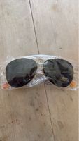 Sonnenbrille im Pilotenstil, goldfarben, neu und ungetragen