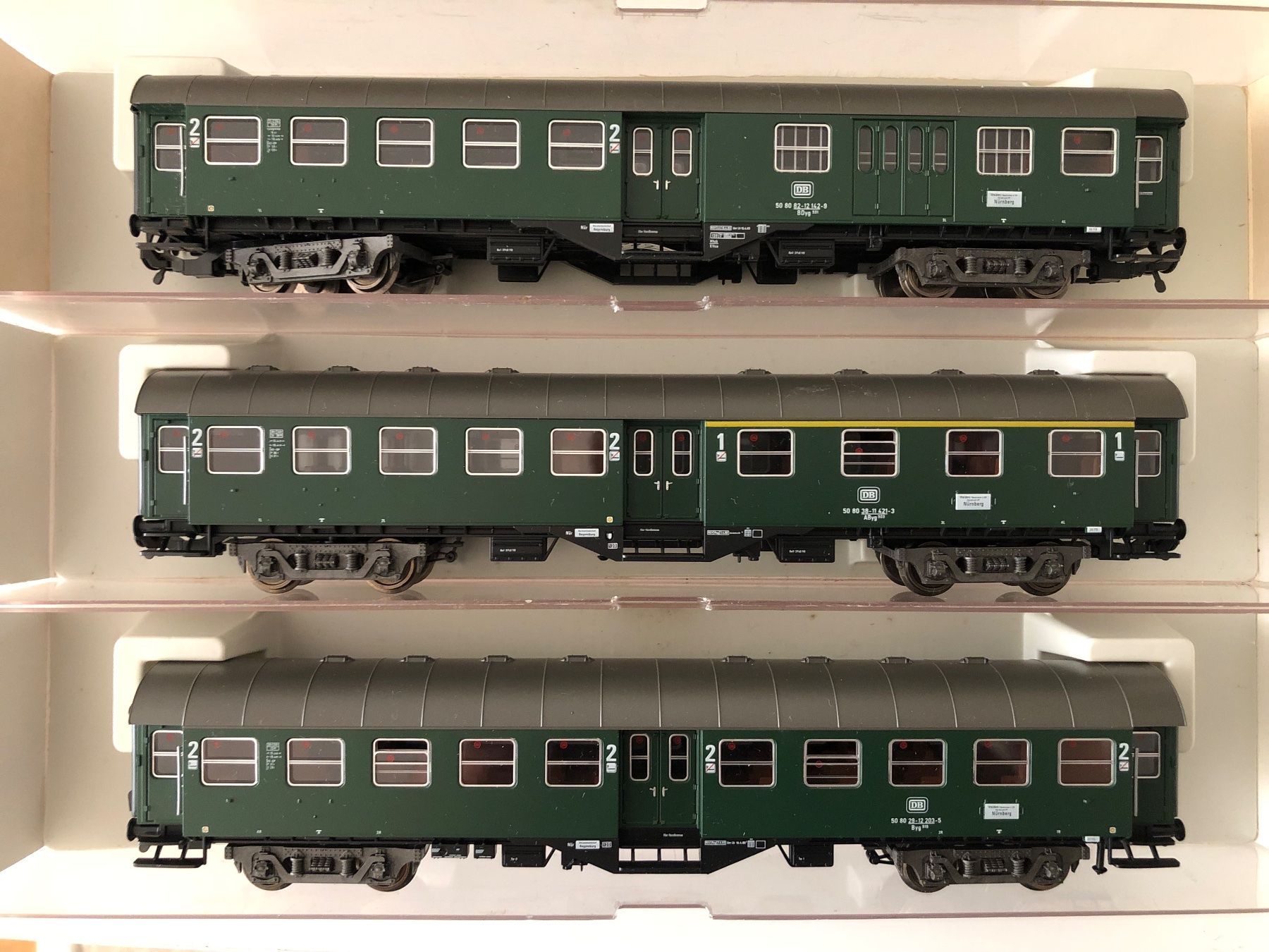 Fleischmann Modellini di ferrovie: Fleischmann 5127, 5128, 5129 – Nuovo e nell'imballaggio originale da Ostermundigen venduto da Garmin03 2