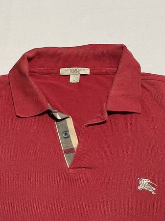 Original Burberry Poloshirt Herren rot, Grösse M