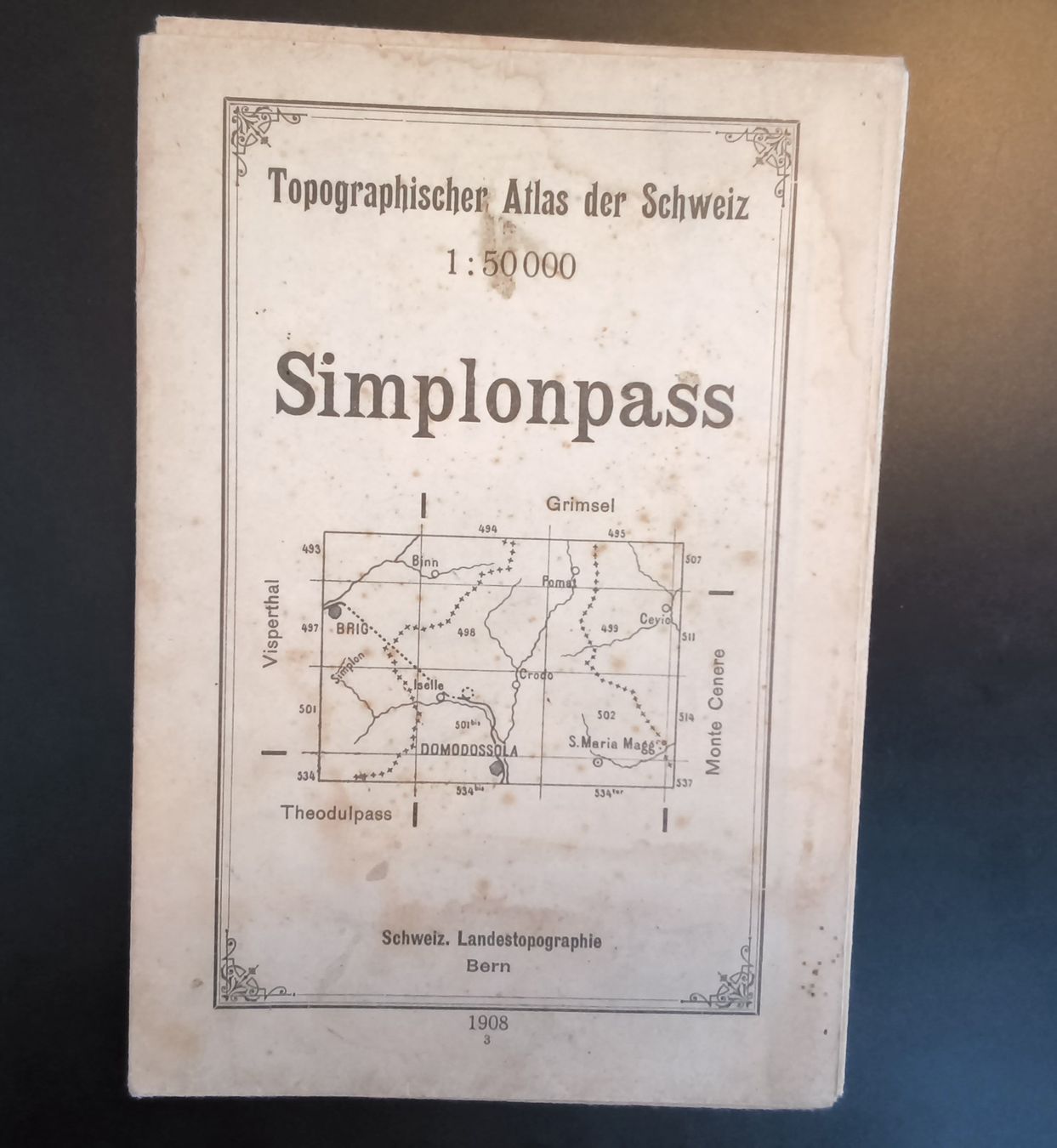 Landkarten & Atlanten: Set Prospekte + Wanderkarten Simplon  -> Wallis – Gebraucht aus Hallau von histoiremerveilleuse 9