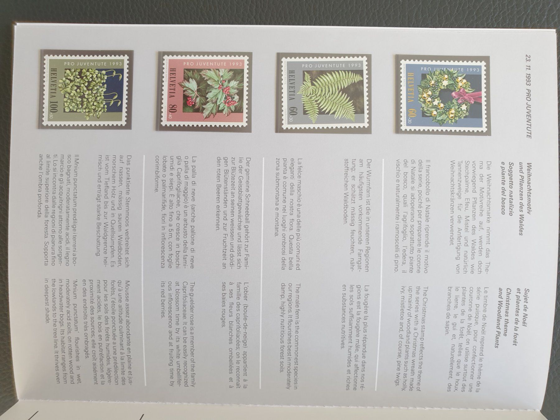 Alle Briefmarken: Jahresbuch CH Briefmarken 1993 postfrisch Top – Neu (gemäss Beschreibung) aus Frauenfeld von Kasico 8