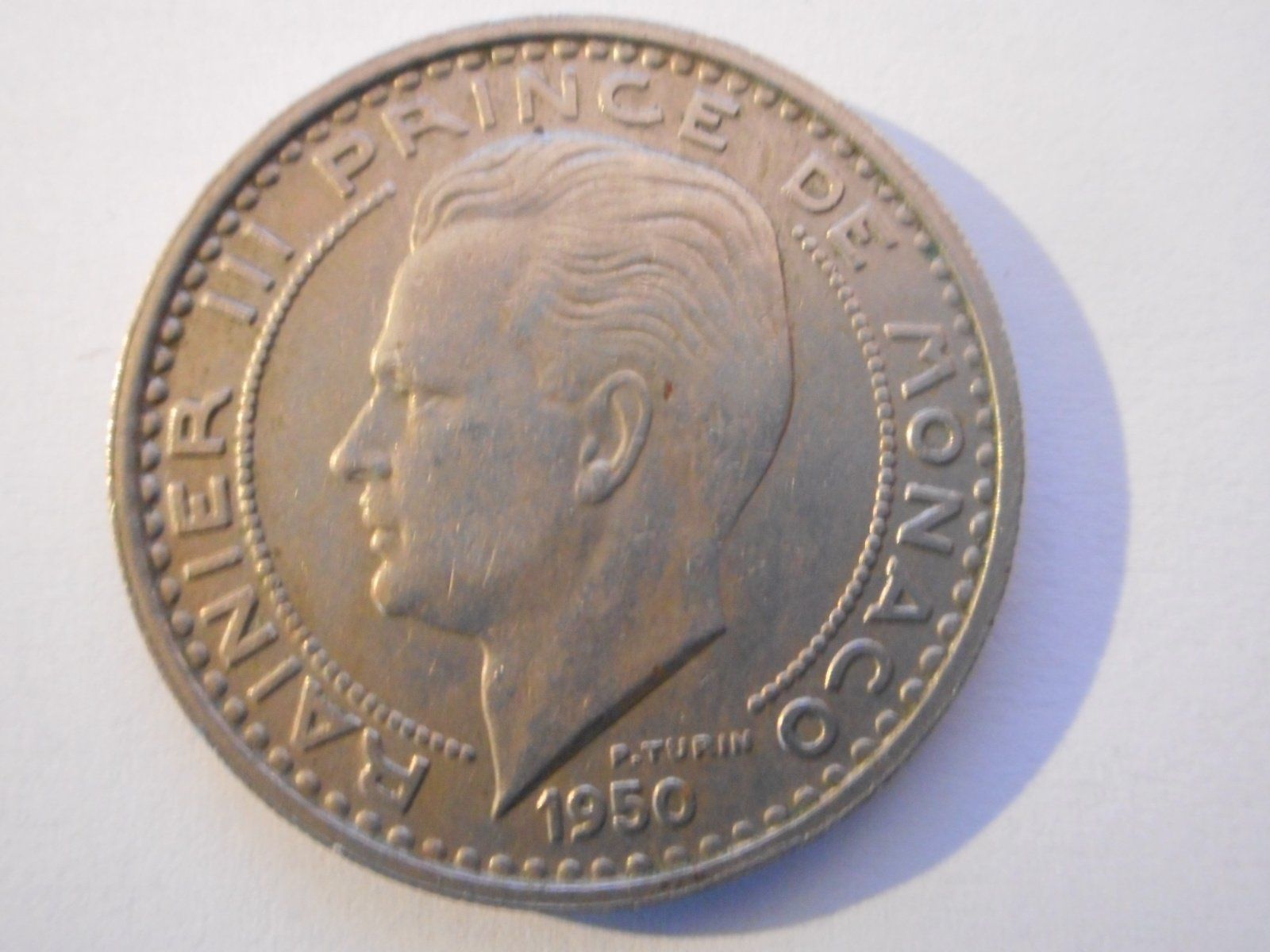 Alle Münzen: 1950  100 Francs Monaco – Gebraucht aus Kriegstetten von pizlad2010 2
