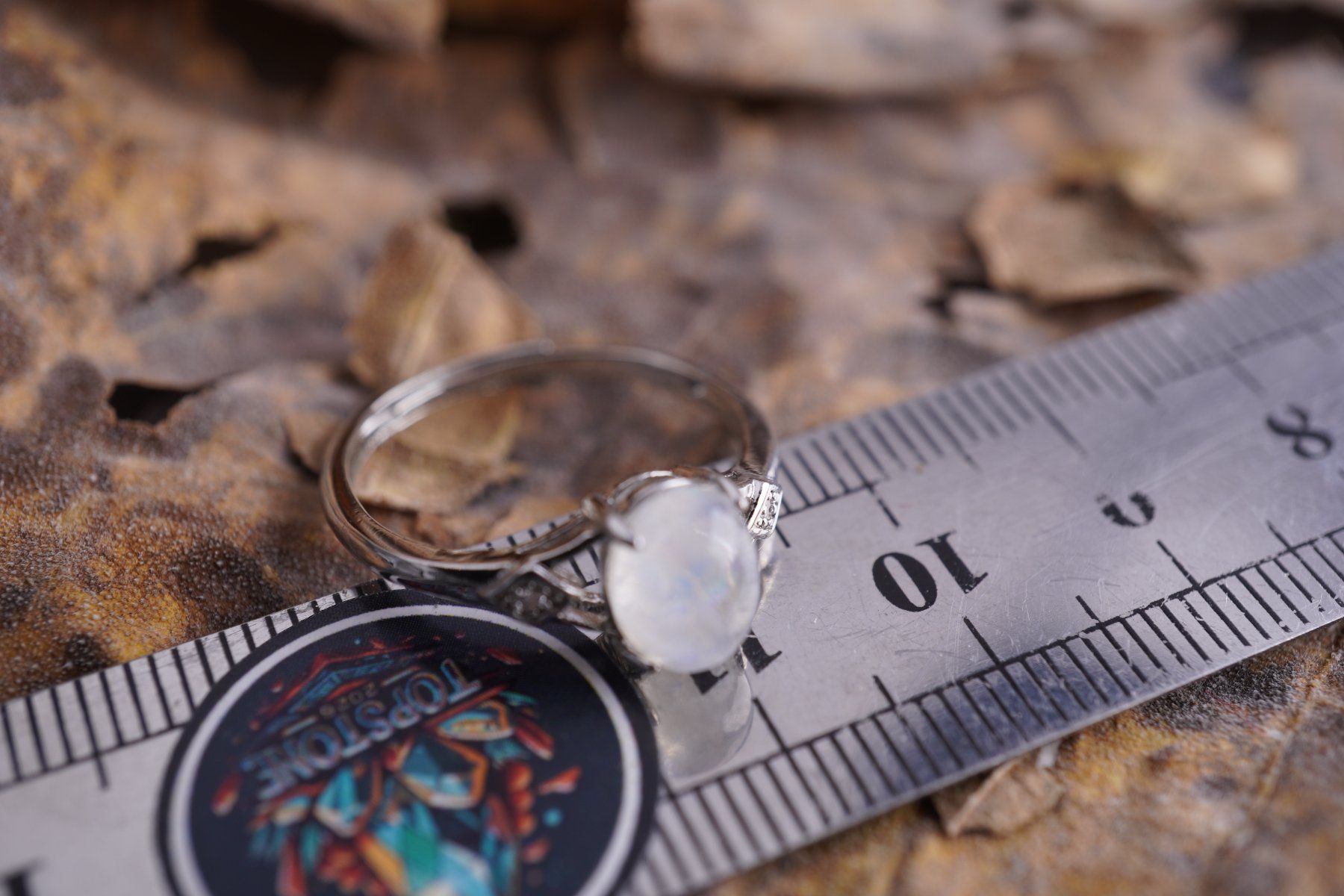 Minerali & Pietre curative: Mondstein    Variable Grösse   Ring   – Räumung  ab 1.- – Nuovo (secondo la descrizione) da Eschenbach SG venduto da topstone