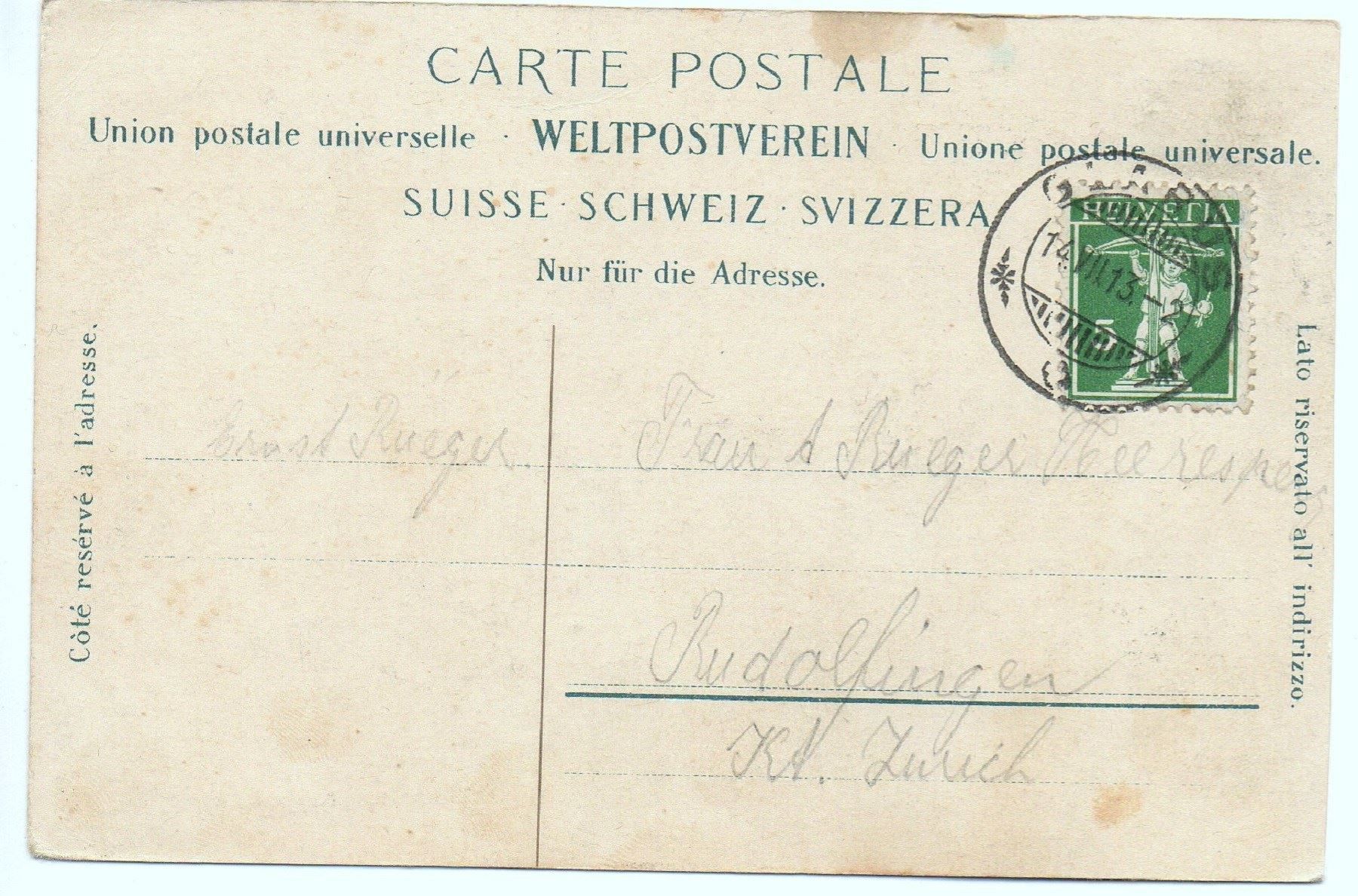 Cartoline postali: GLARUS Glärnischclubhütte S.A.C. – Usato da Jona venduto da philajona 1