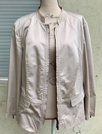 Petite veste sport chic stretch lisse beige TAIFUN t.XL-L