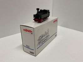 Märklin H0, 3087 Dampflok mit OVP, Bespielt braucht Service