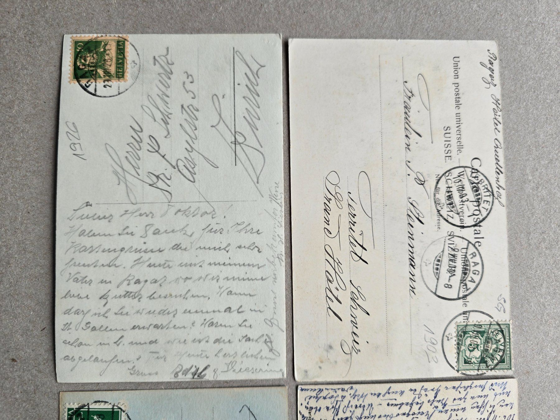 Cartoline postali: Bad Ragaz AK 4 Stk. (1) – Usato da Rheinau venduto da MakalekaAloha 4