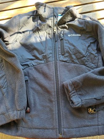 Columbia Fleece Kinder Jacke, Schwarz, Grösse S (USA 8)