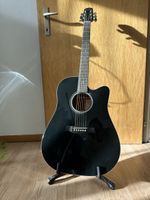 Akustikgitarre Walden D350CEB schwarz mit Gigbag gebraucht