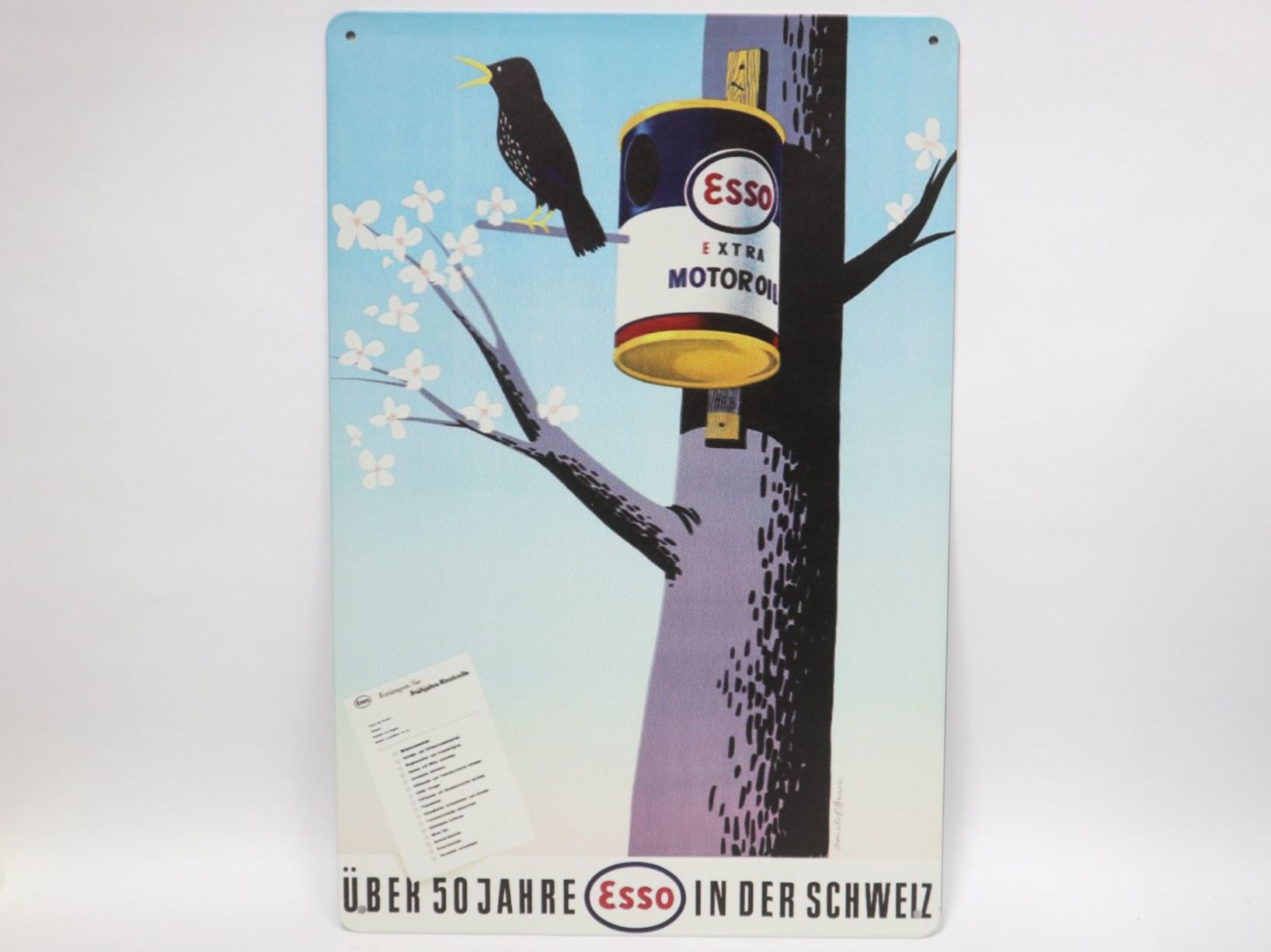 Esso Schilder: Blechschild Esso Motorenoel Dose – Neu (gemäss Beschreibung) aus Eschenbach SG von Astalavista
