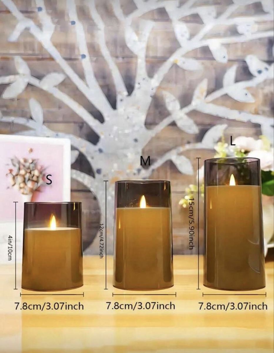 Candele: 3er Set LED Kerzen mit Fernbedienung – Nuovo e nell'imballaggio originale da Emmenbrücke venduto da ShopDirect 3