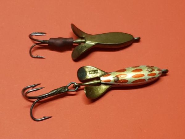 Köder: 2x alte Köder SWISS MADE Flachspinner Devon selten & rar – Gebraucht aus Dürnten von inreb73 4