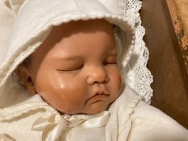 Unikat Baby Puppe Handmodelliert von Didy Jacobsen /Holland