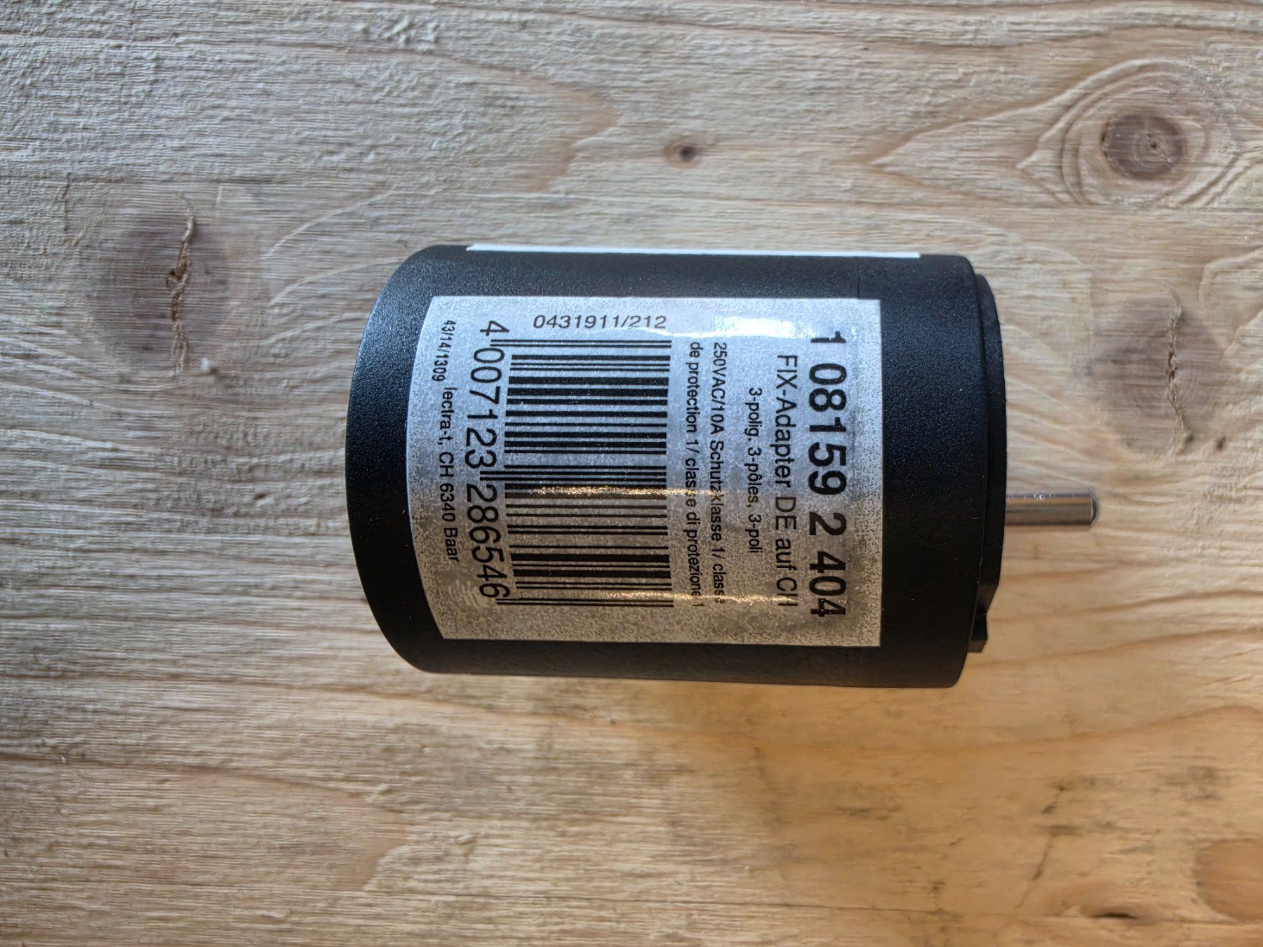 Unità & Adattatore: Fix Adapter Schuko Stecker Typ 2 auf Typ 1 Haus Strom smart – Usato da Andelfingen venduto da benoya 4