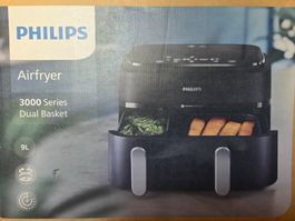 Philips Airfryer 3000 Series Dual Basket (9l)