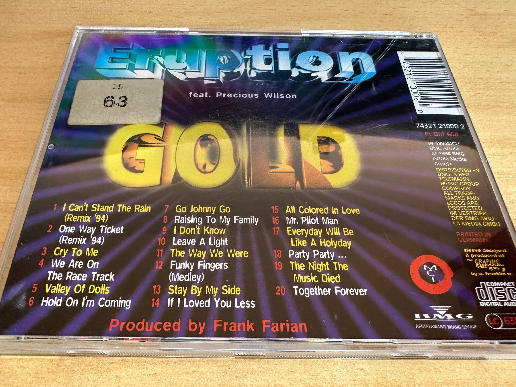 CD: Eruption – Gold - 20 Super Hits – Usato da Rikon im Tösstal venduto da Alpenmutz 2