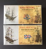 Maquettes de navires HMS Victory et Bounty
