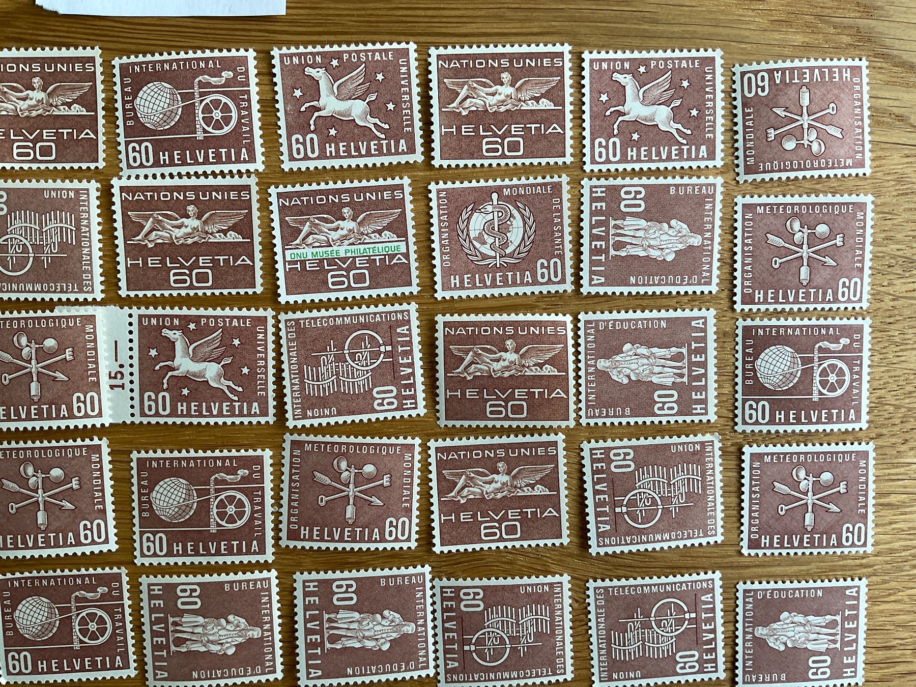 Tutti i francobolli: 60Fr Ämter Frankaturware ungestempelt postfrisch Sammlung – Nuovo (secondo la descrizione) da Wil SG venduto da Chefsugus 2