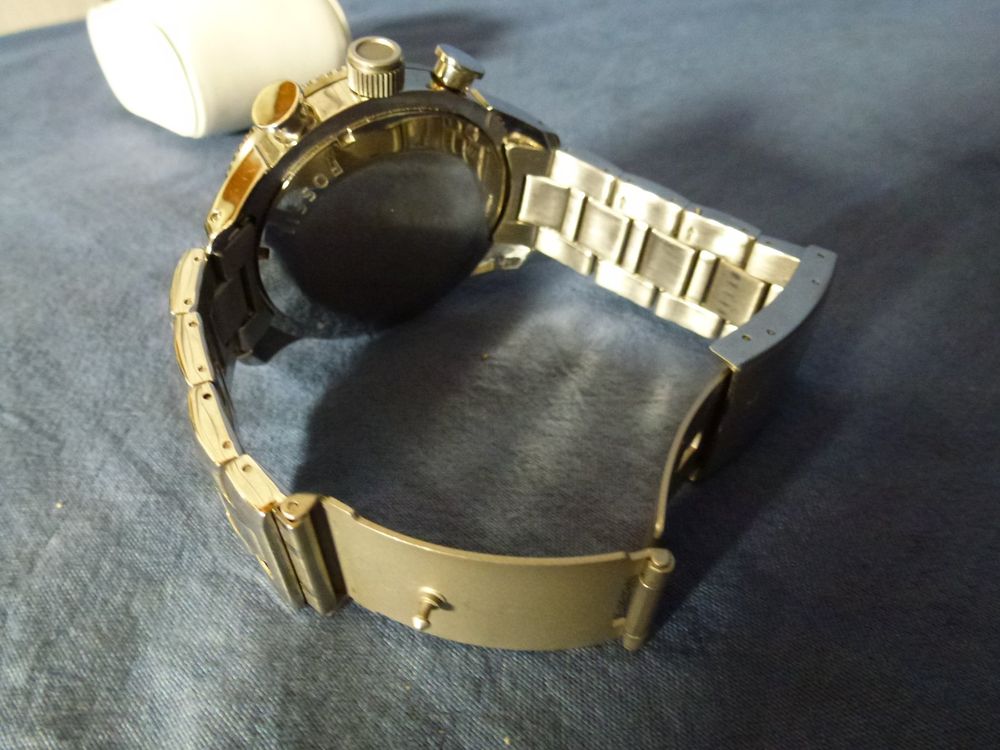 FOSSIL UHR NEUE BATTERIE EINGESETZT STAHLBAND Kaufen auf Ricardo