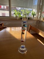 Galileo Thermometer, Glasthermometer, Top Zustand!