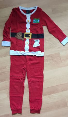 Kinder Pyjama Weihnachten Grösse 98/104 H&M rot