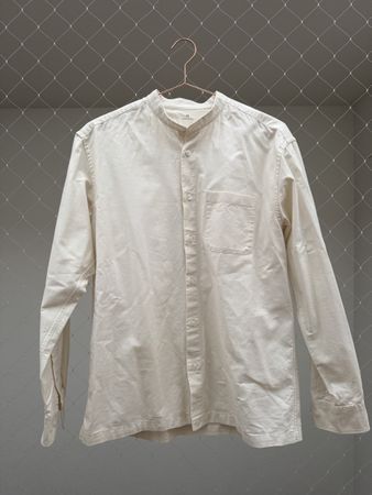 Baumwoll Hemd Muji naturweiss unisex Gr. XS
