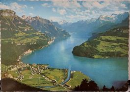 BRUNNEN  -  Urnersee mit Axenstrasse