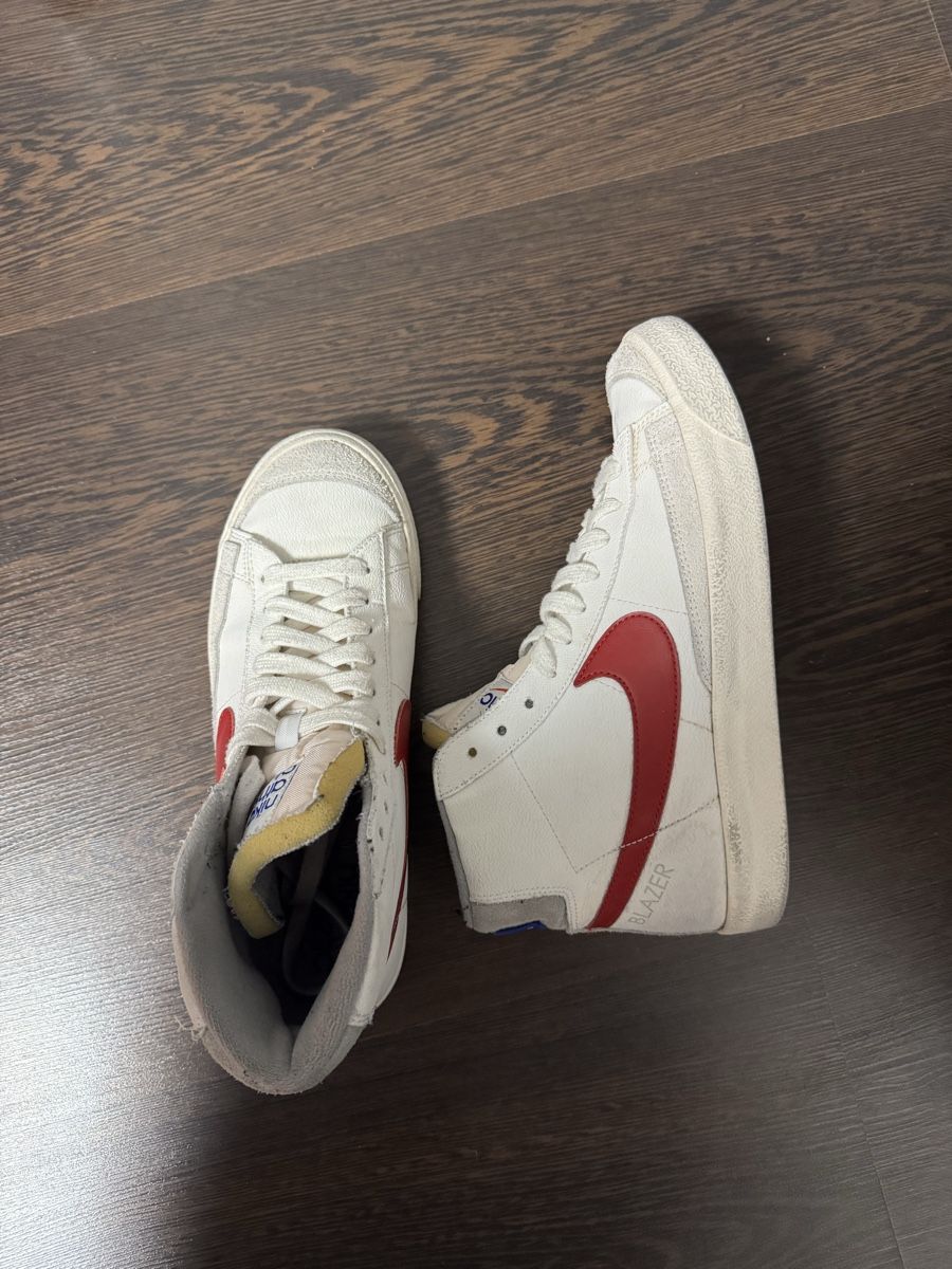 Nike Scarpe da uomo: Baskets Nike Blazer Mid Blanc Rouge Taille 41 – Usato da Cottens FR venduto da dio_d7ds 3
