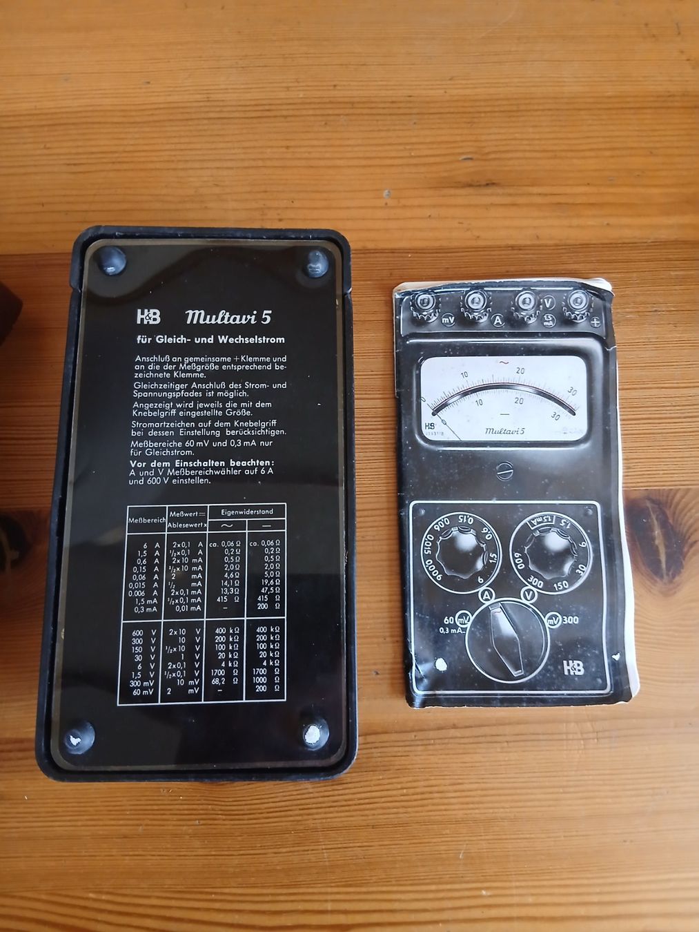Messen: Multavi 5 Multimeter H&B mit Ledertasche – Gebraucht aus Oberentfelden von Trinity1945 2