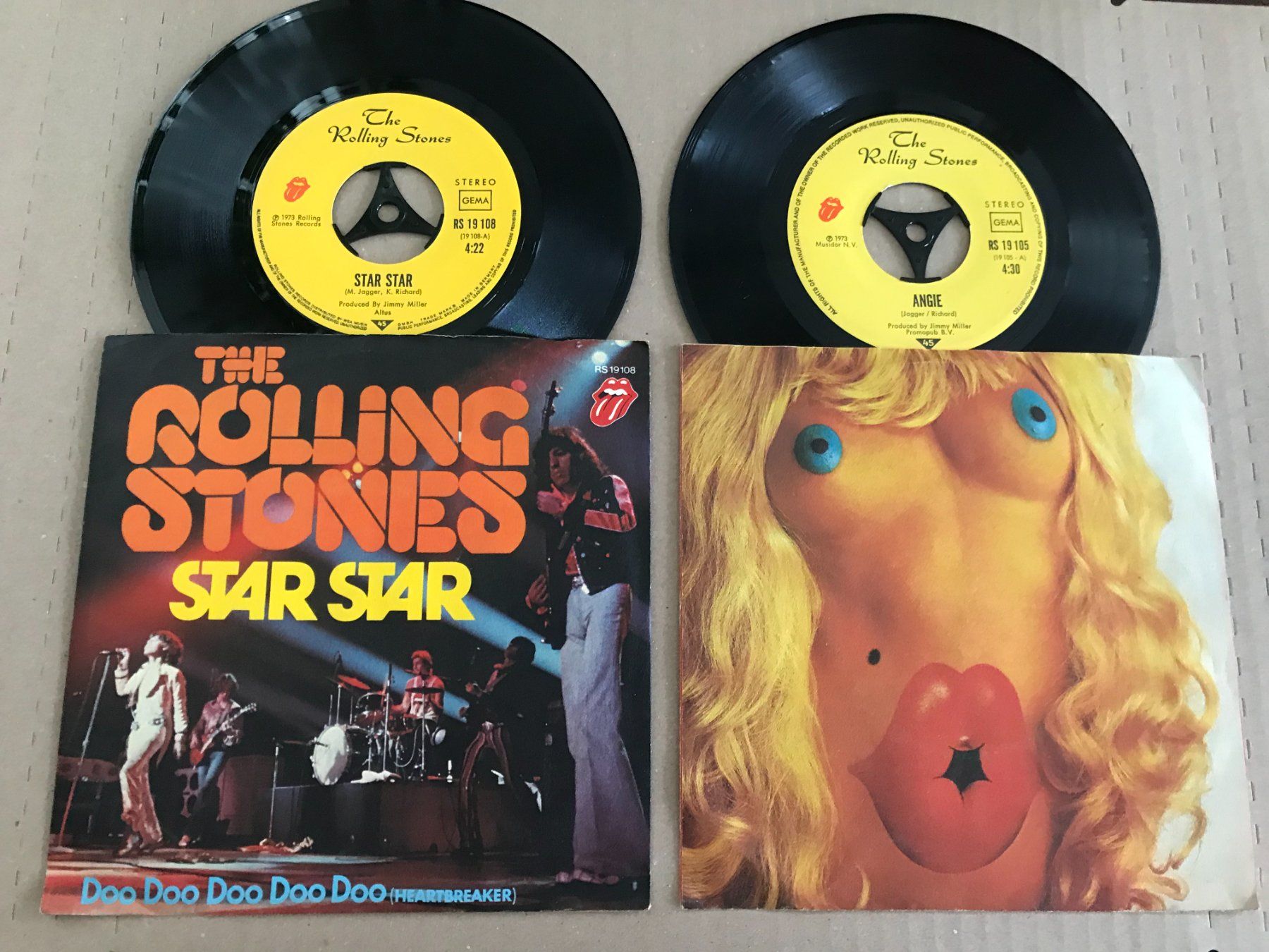 Vinyles: ROLLING STONES - Star Star + Angie – D'occasion à Buchs AG par Archie