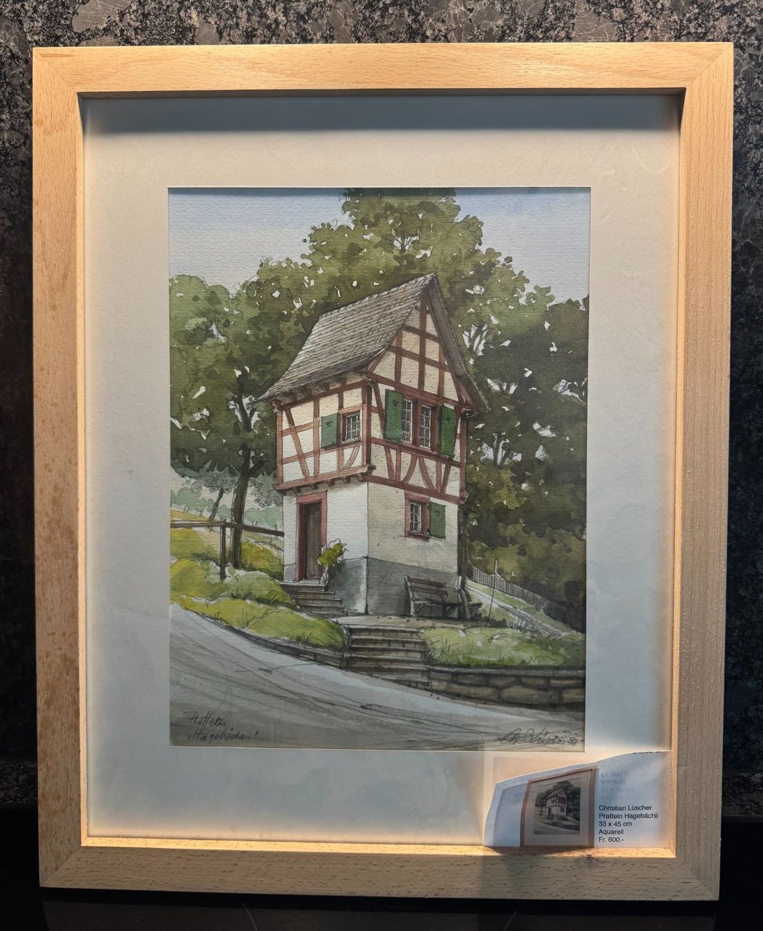 Gemälde: Aquarell "Pratteln Hagebächli" – Neu (gemäss Beschreibung) aus Ellikon a d Thur von Calio2013