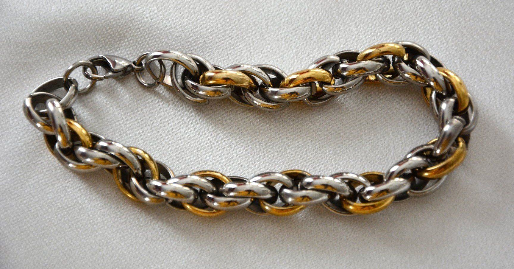 Bracelets: Armband / Armkette bicolor – Neuf (Voir description) à St.Gallen par Marcopolo71