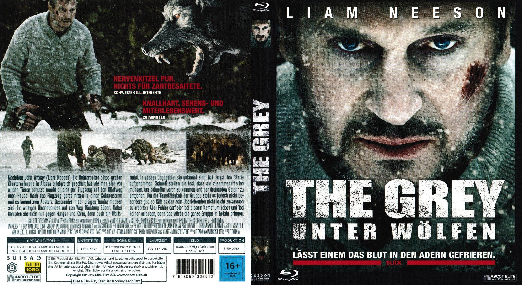 Tutti i DVDs: Blu-Ray - The Grey - Unter Wölfen – Usato da Langnau am Albis venduto da MediaRescuerKeLoX
