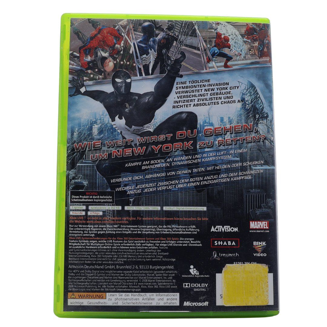 Spiele: Spider-Man Web of Shadows - XBOX 360 – Gebraucht aus Paudex von dindeboy 2