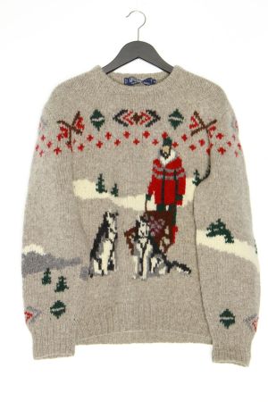 Polo Ralph Lauren Pullover Hand Knit Husky Hundeschlitten M