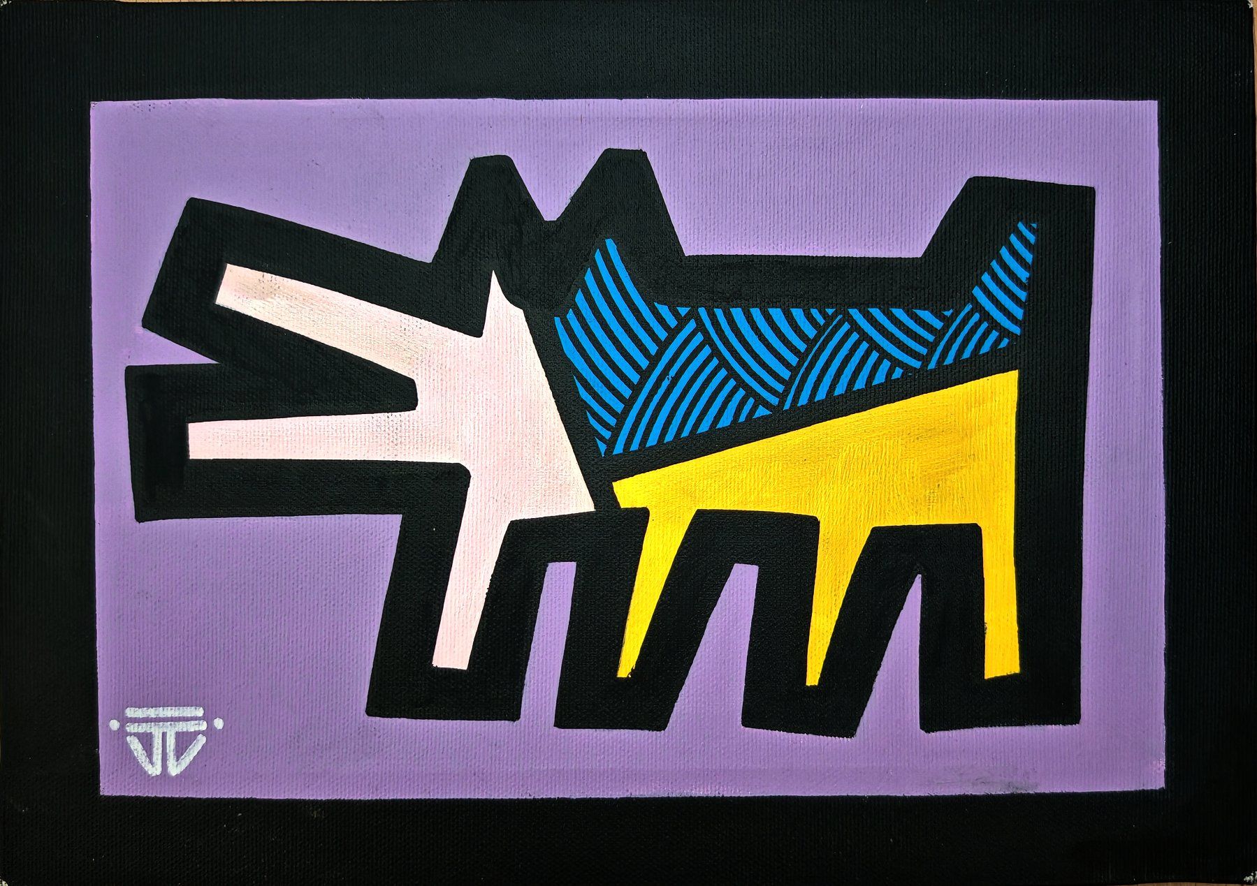 Dipinti: Jacksonsoffice - dog nach Keith Haring – Usato da Rancate venduto da leoshop
