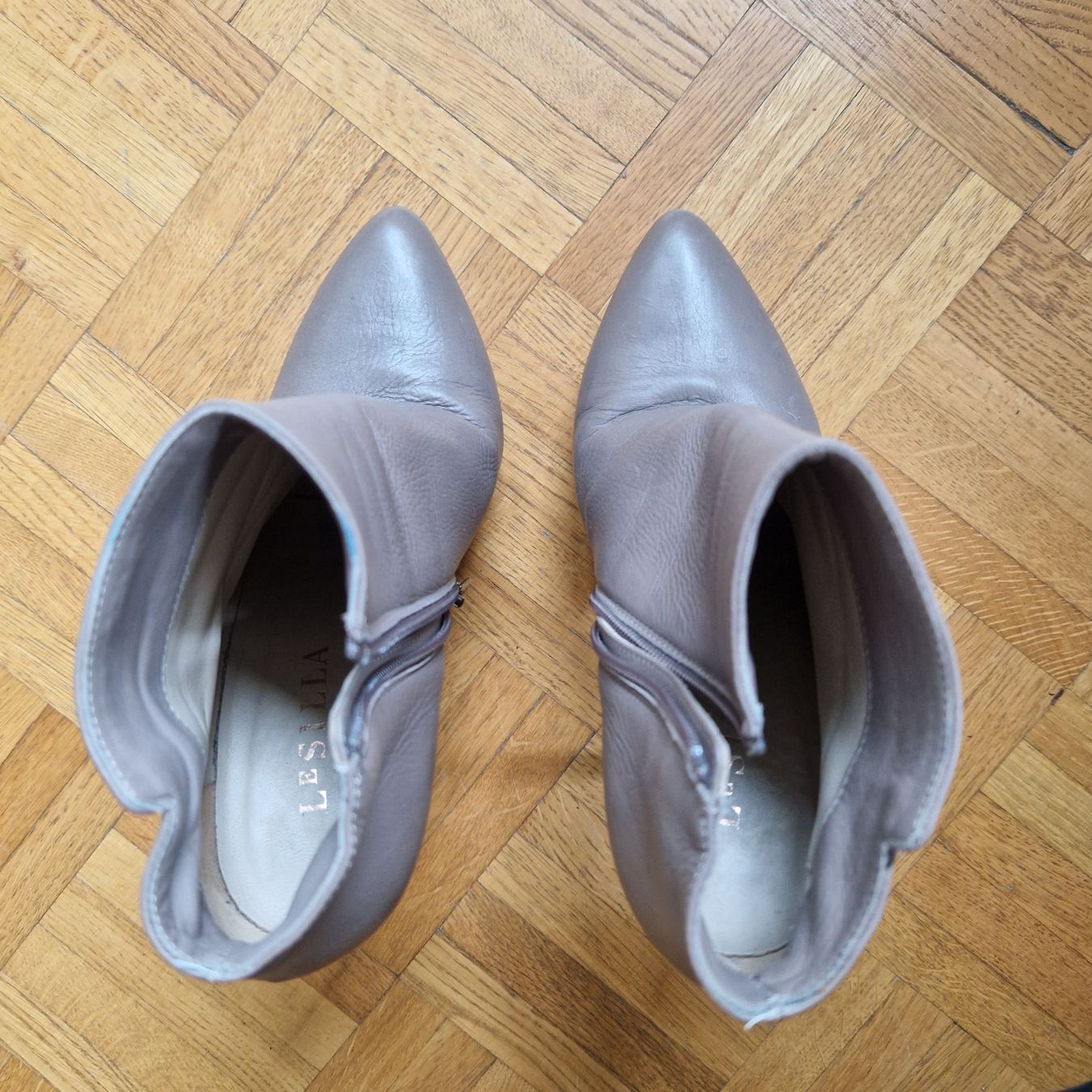 Damenschuhe: Bottines cuir Le Silla taupe 36 – Gebraucht aus Onex von AF. 3